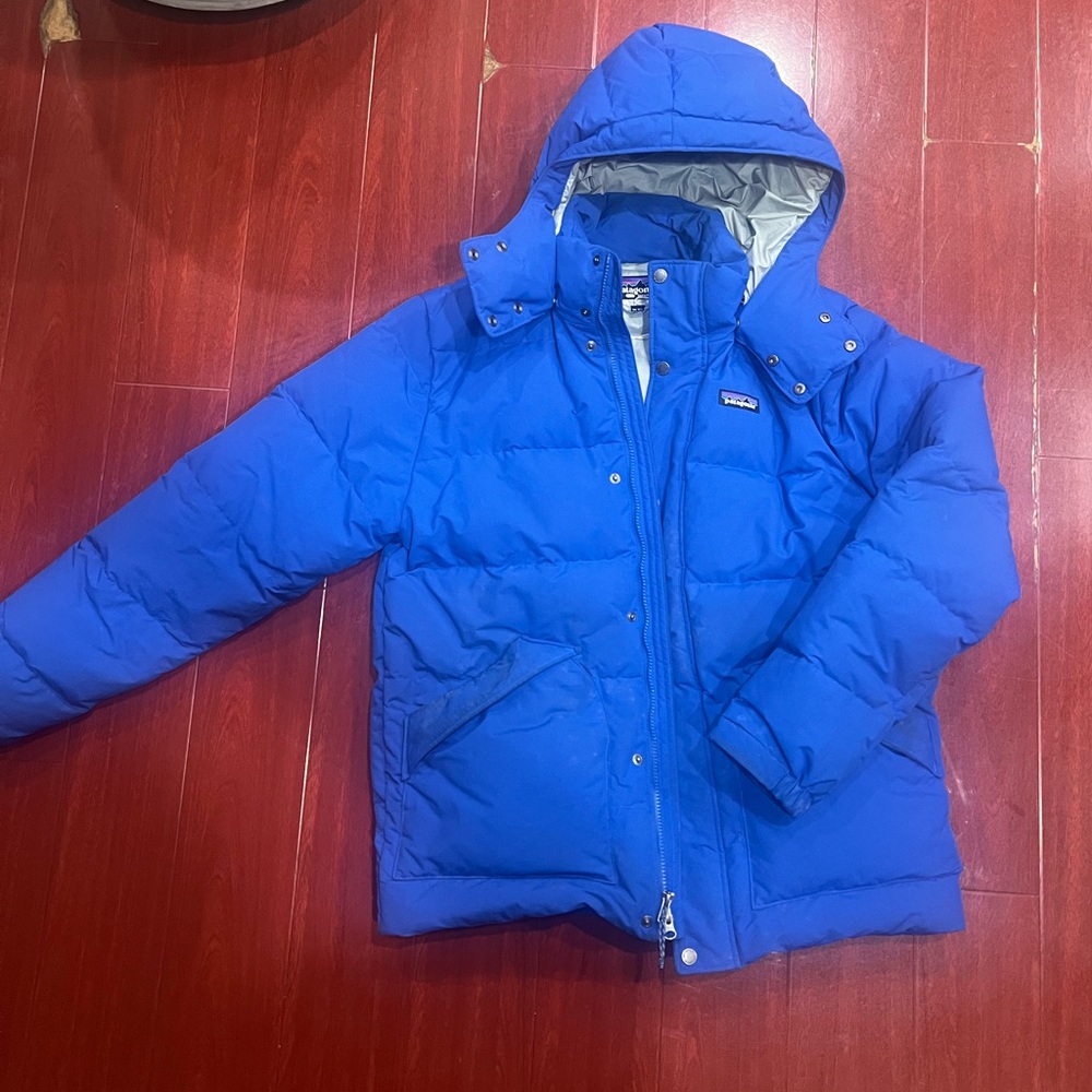 Royal Blue Patagonia Down Drift Coat